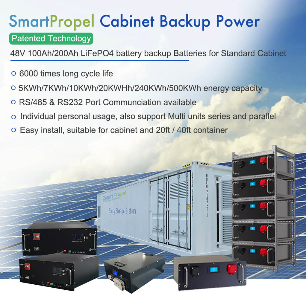 Custom Energy Storage Battery 48V 100Ah Lithium Battery 5Kwh Rack Mount  Battery - SmartPropel Lithium Battery